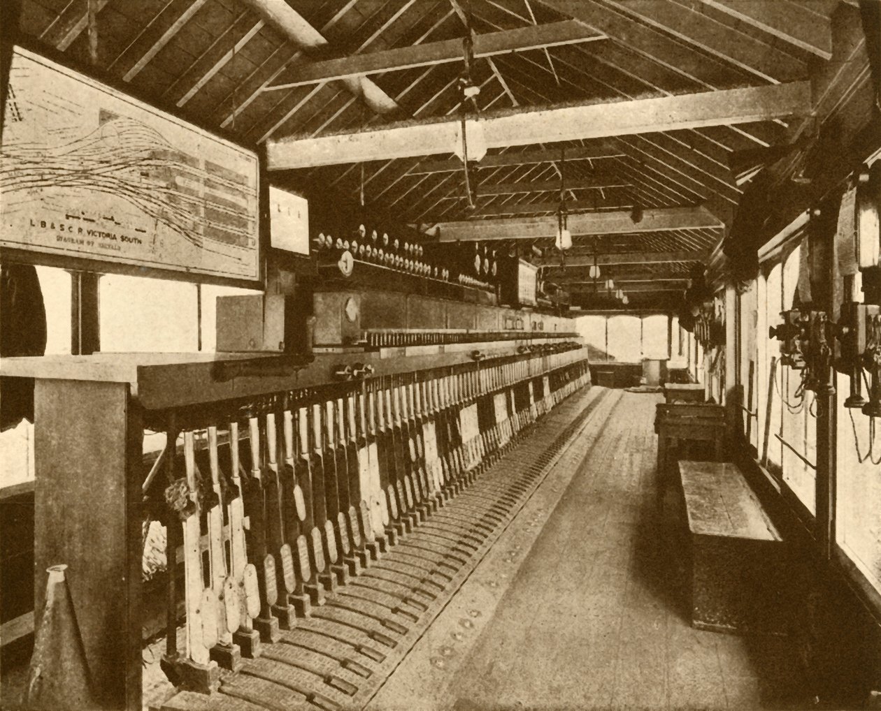 Cabine de signalisation électromécanique à Victoria, Southern Railway, 1930 - Unbekannt