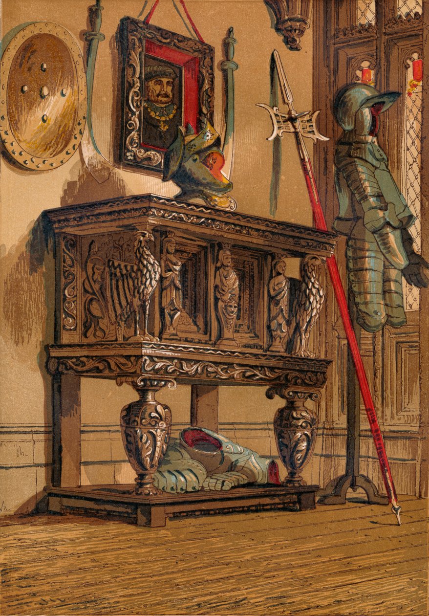 Buffet ou armoire de cour élisabéthaine, vers 1845 - Unbekannt