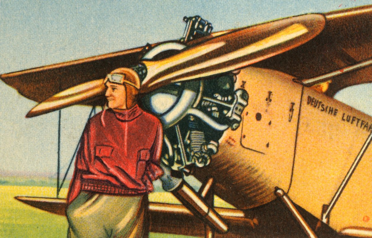 Elly Beinhorn avec son avion, 1932 - Unbekannt