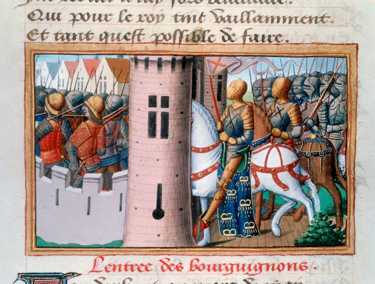 Entrée des Bourguignons à Paris, mai 1418, 1484 - Unbekannt