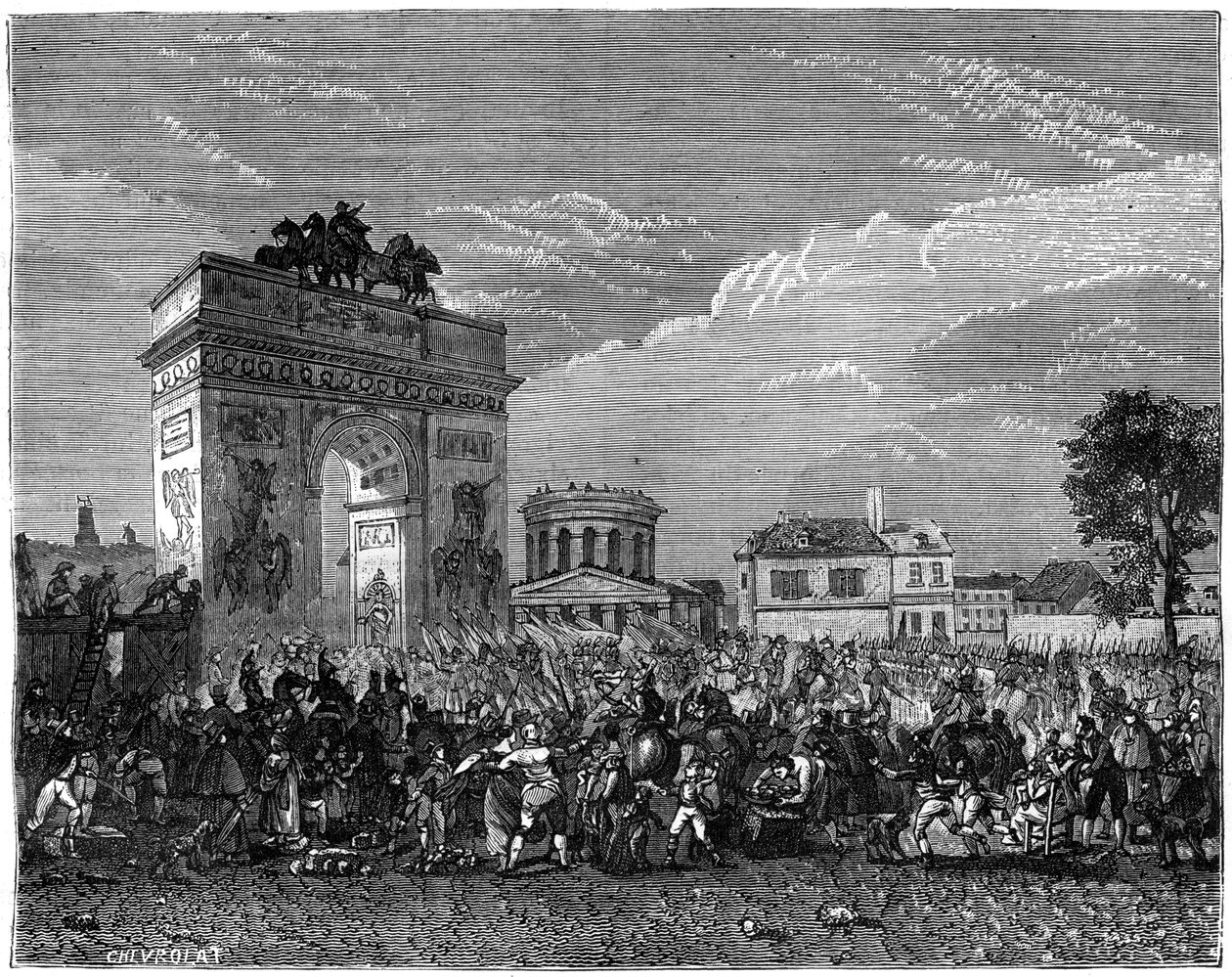 Entrée de la Garde nationale à Paris, après la campagne prussienne - Unbekannt
