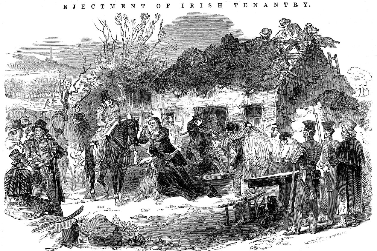 Famille paysanne irlandaise expulsée, 1848 - Unbekannt
