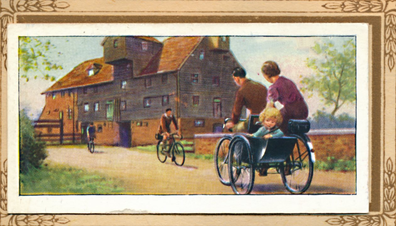 Tandem familial avec side-car - Unbekannt