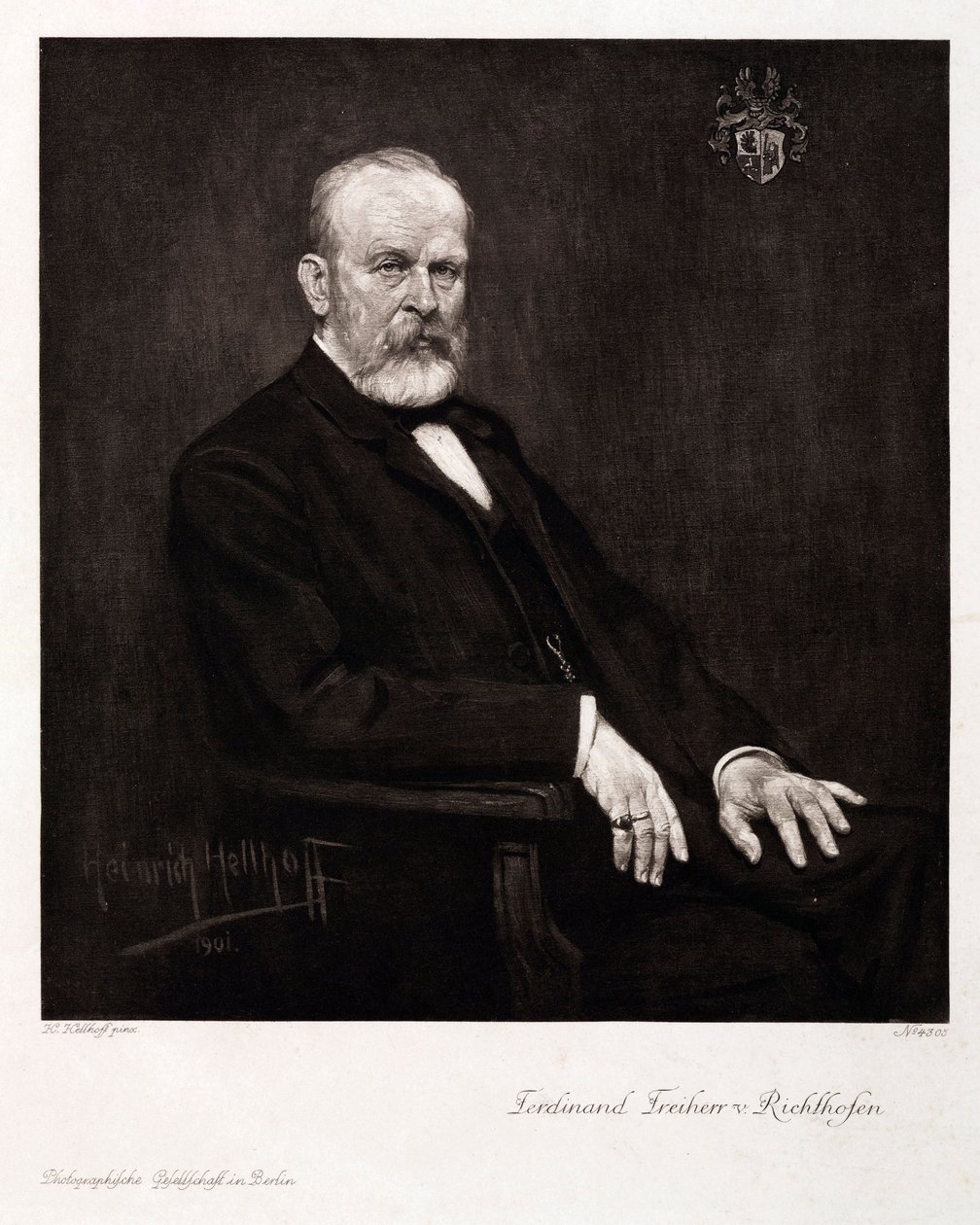 Ferdinand von Richthofen, géographe et géologue allemand, vers 1900 - Unbekannt