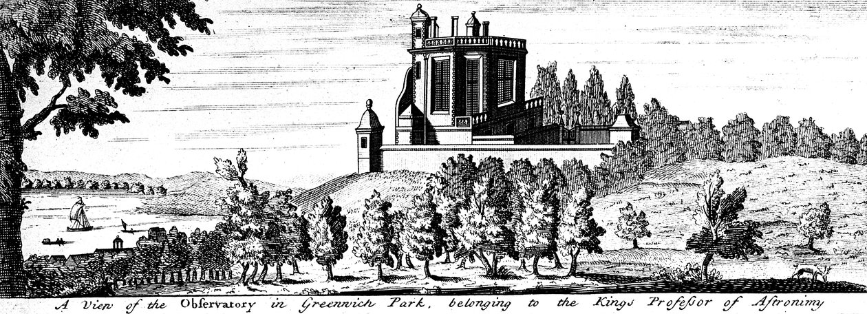Maison Flamsteed dans le parc de Greenwich, Londres, fin 17e siècle - Unbekannt