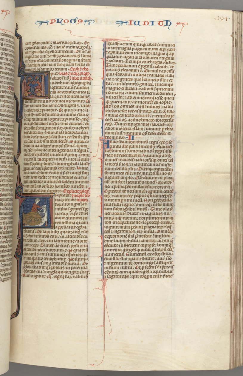 Fol. 194r, Judith, initiale historiée A, Judith décapitant Holopherne - Unbekannt