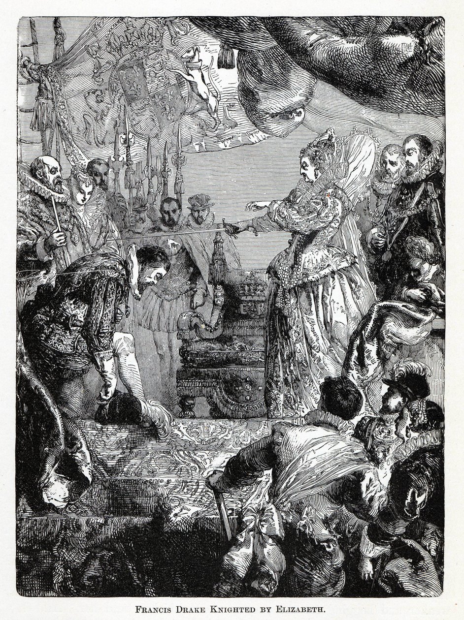 Francis Drake adoubé par Elizabeth, 1882 - Unbekannt