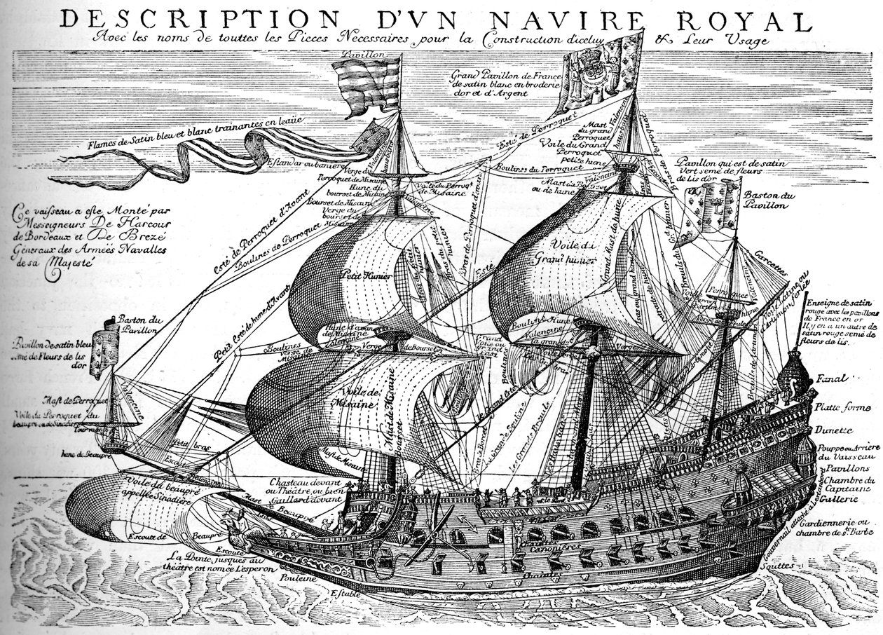 Navire de guerre royal français du 17ème siècle - Unbekannt
