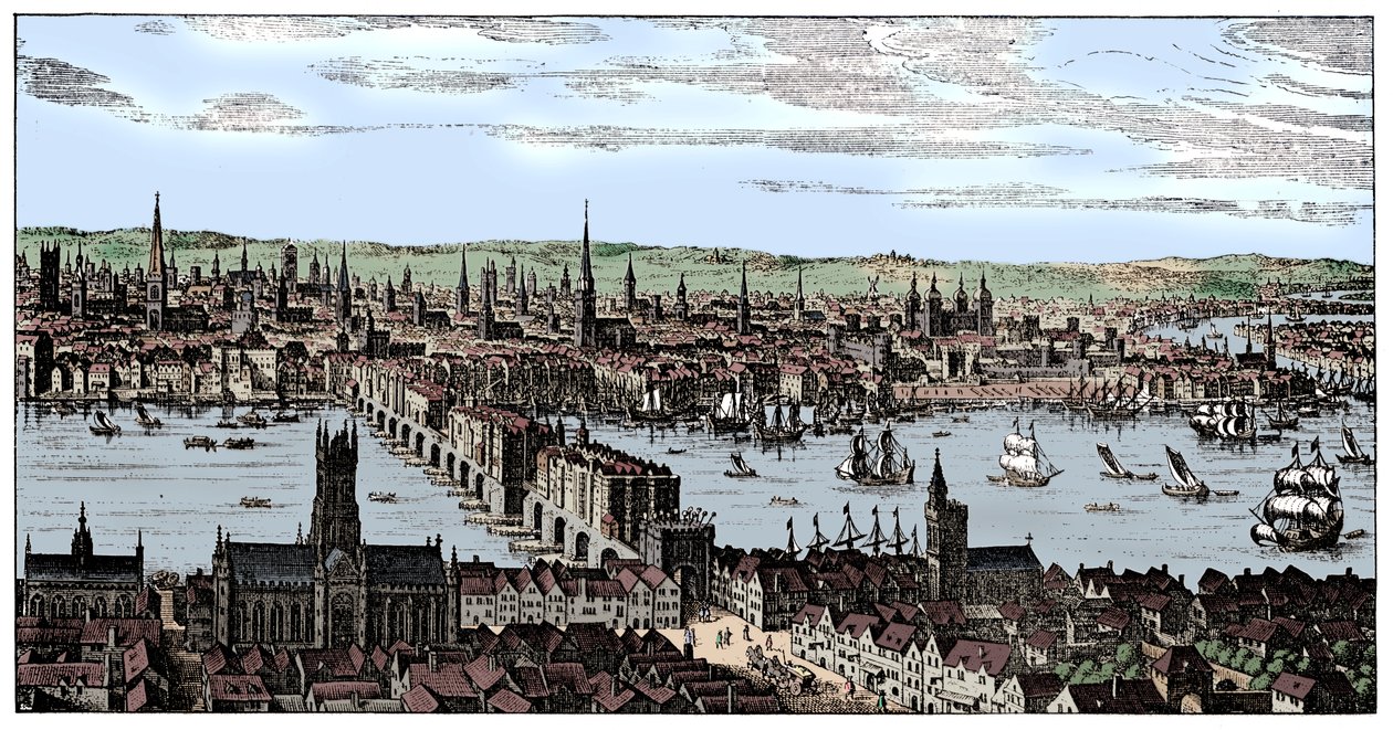 Vue générale de Londres, 1666, 1909 - Unbekannt