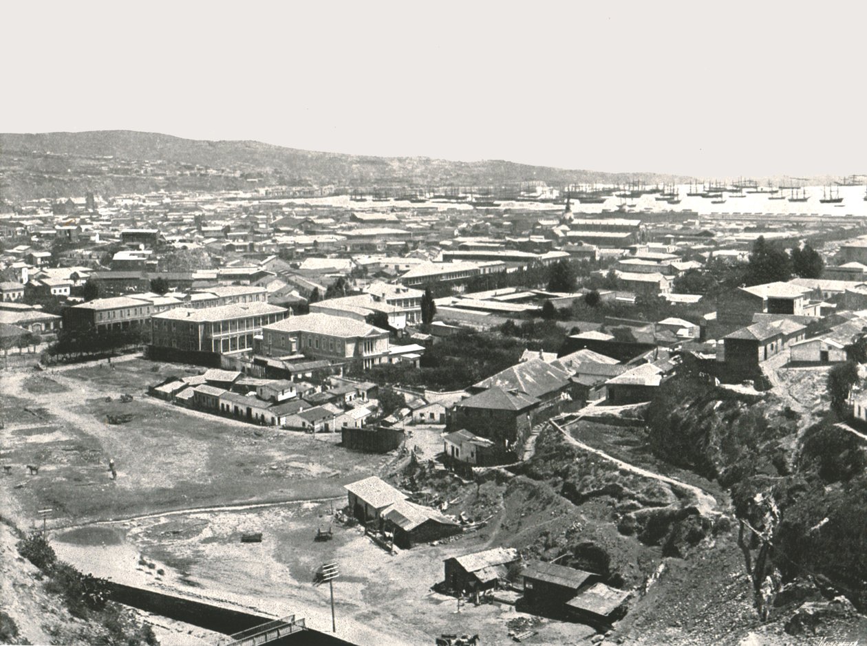 Vue générale de la ville, Valparaiso, Chili - Unbekannt