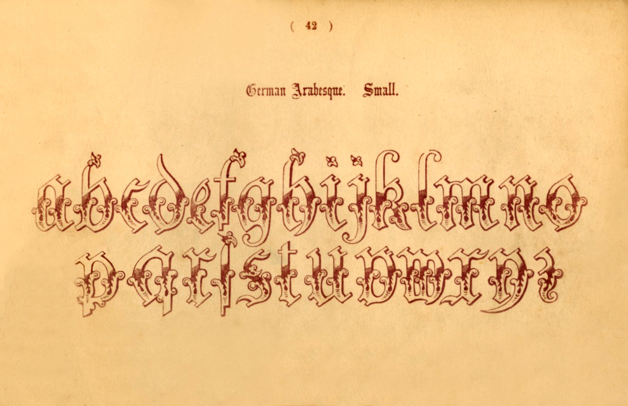 Arabesque allemande. Petit, 1862 - Unbekannt
