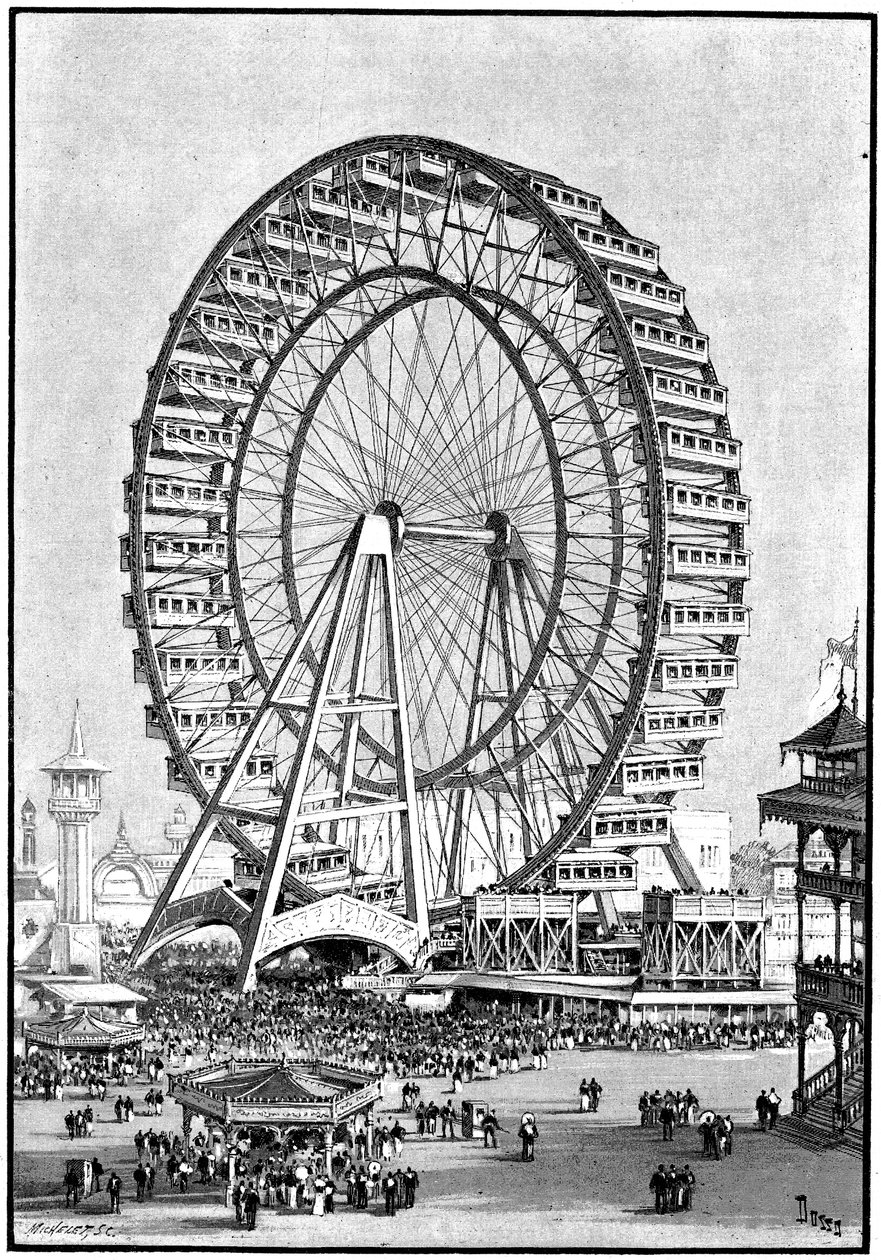 Grande roue, Exposition internationale, Chicago, 1893 - Unbekannt