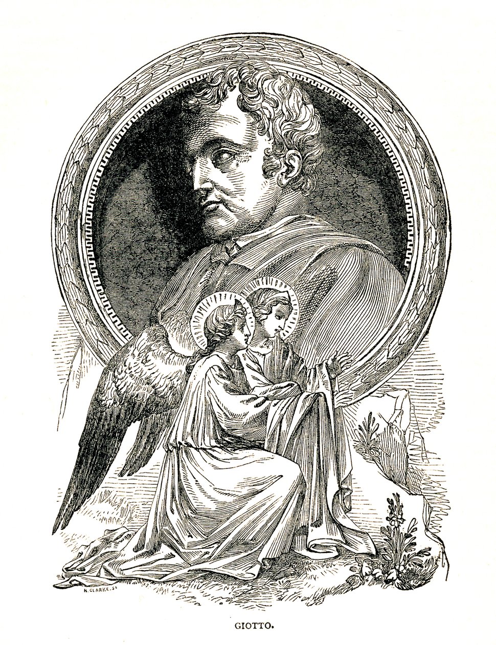 Giotto di Bondone, peintre et architecte italien, 1893 - Unbekannt