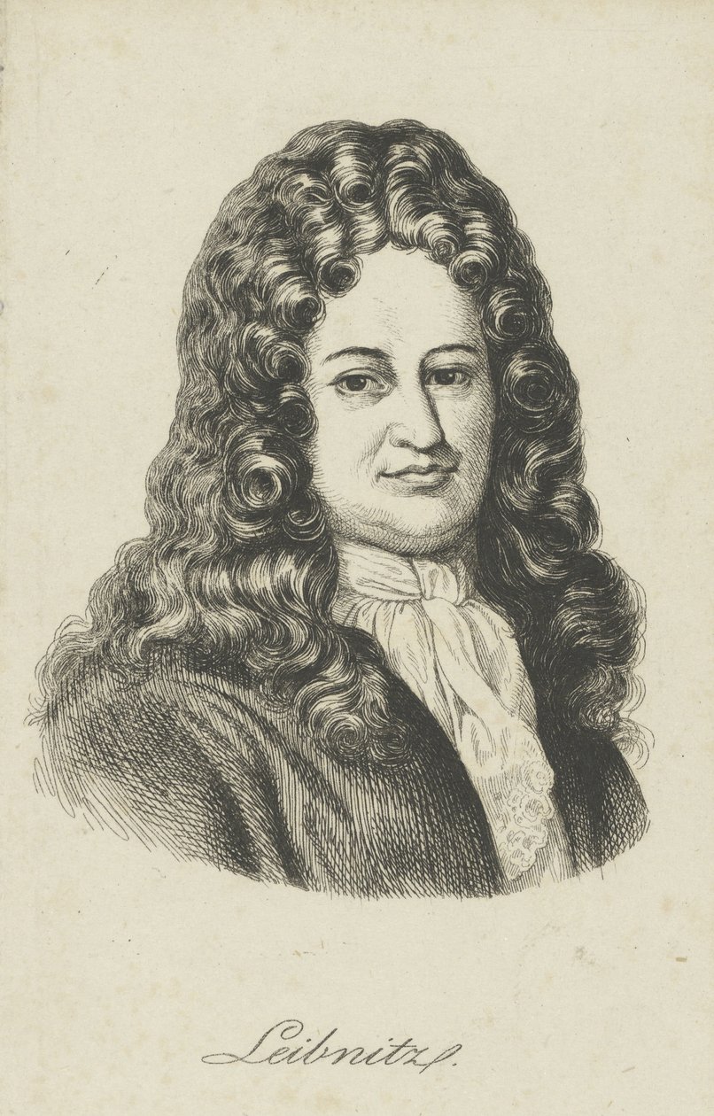 Gottfried Wilhelm Leibniz 1646-1716, c. 1800 - Unbekannt