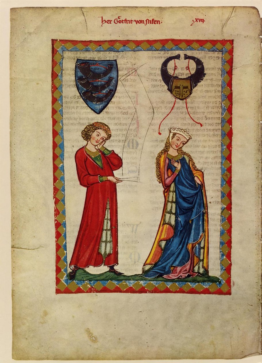 Gottfried von Neifen du Codex Manesse, entre 1305 et 1340 - Unbekannt