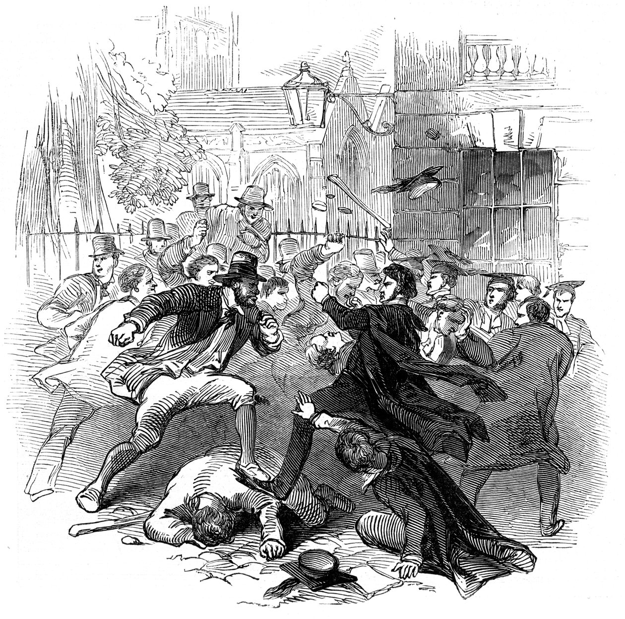 Dispute entre étudiants et habitants, Oxford, 15 novembre 1845 - Unbekannt