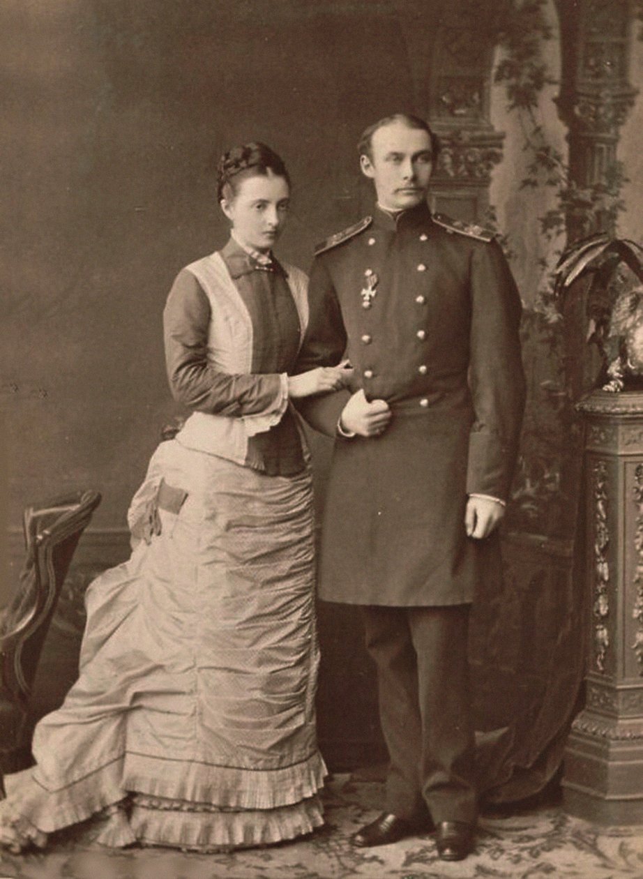 Grande Duchesse Anastasia Mikhailovna de Russie et Grand-Duc Frédéric François III, 1878 - Unbekannt