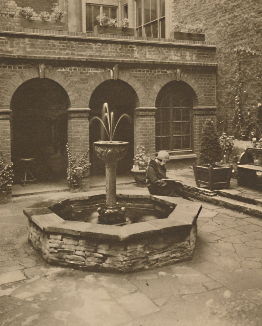 Cimetière de St. Ethelburga, Bishopgate, un lieu de repos pour les vivants, vers 1935 - Unbekannt