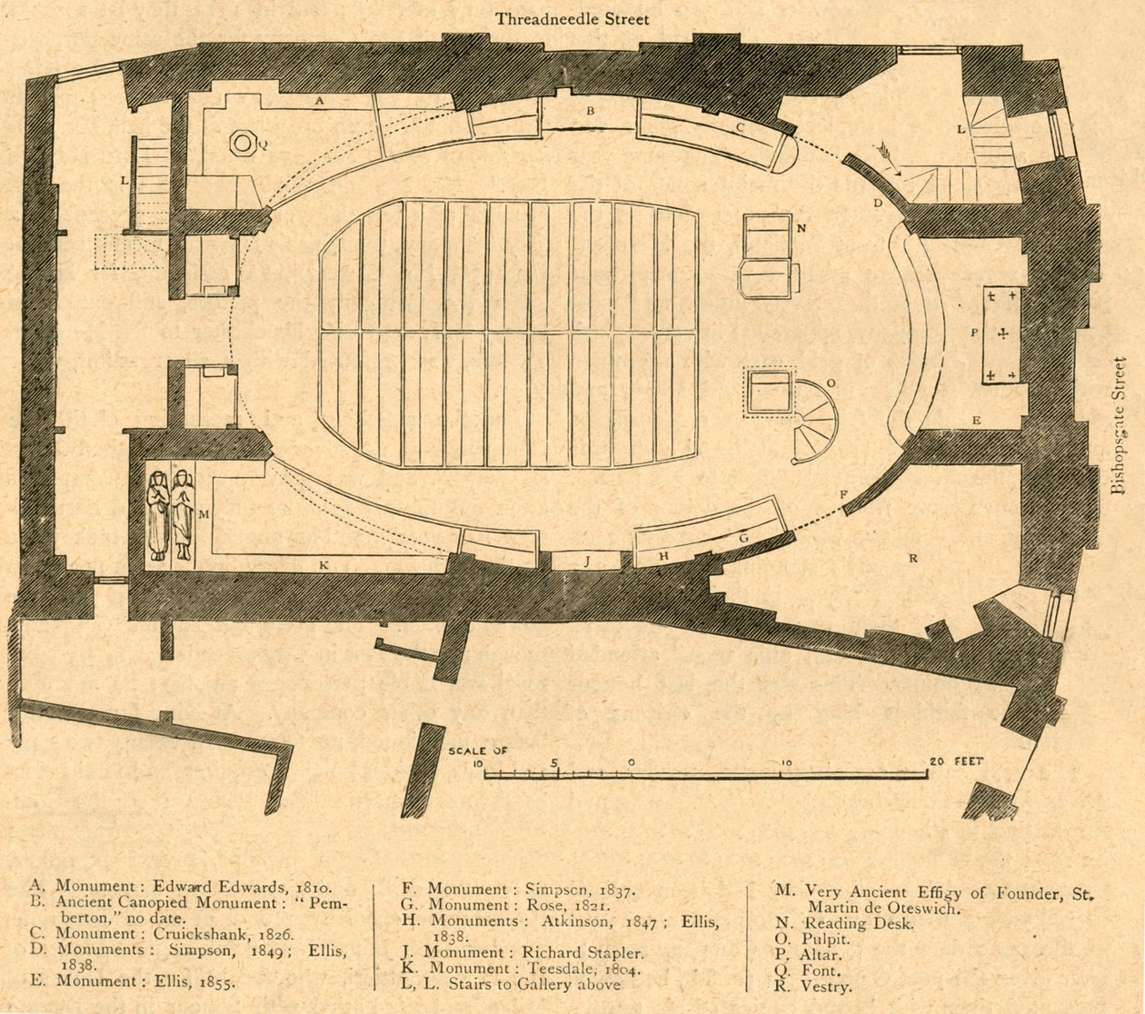 Plan au sol de l