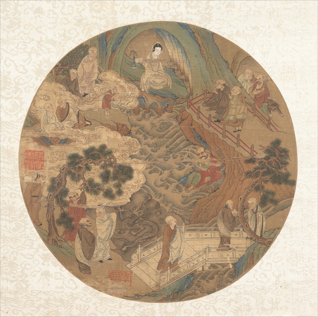 Guanyin et les seize luohans, 16e-17e siècle - Unbekannt
