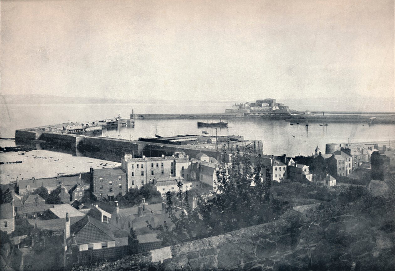 Guernesey - St. Peter-Port et Château Cornet, 1895 - Unbekannt