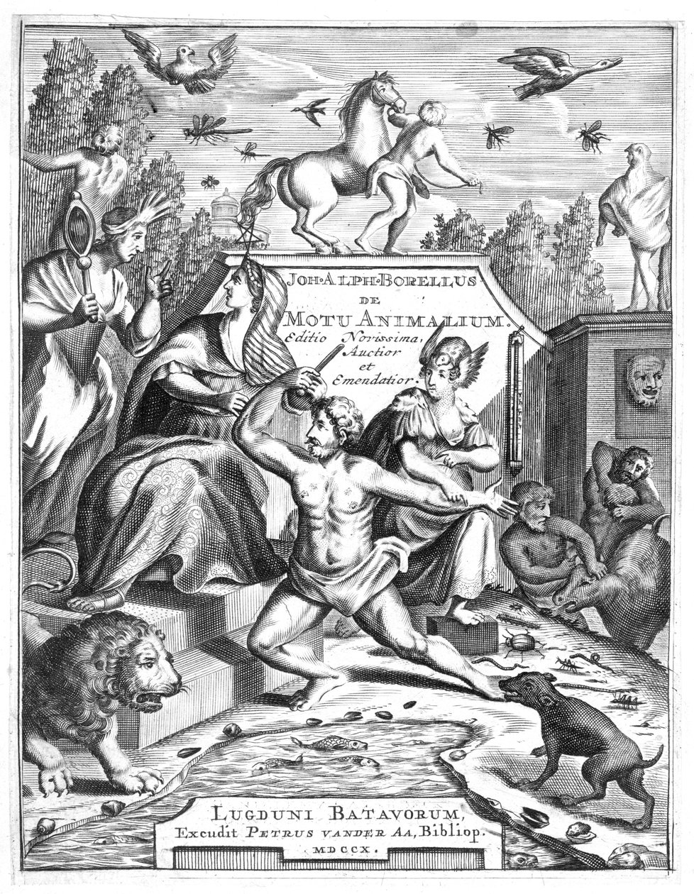 Page de titre de De Motu Animalum par Giovanni Borelli, 1710 - Unbekannt