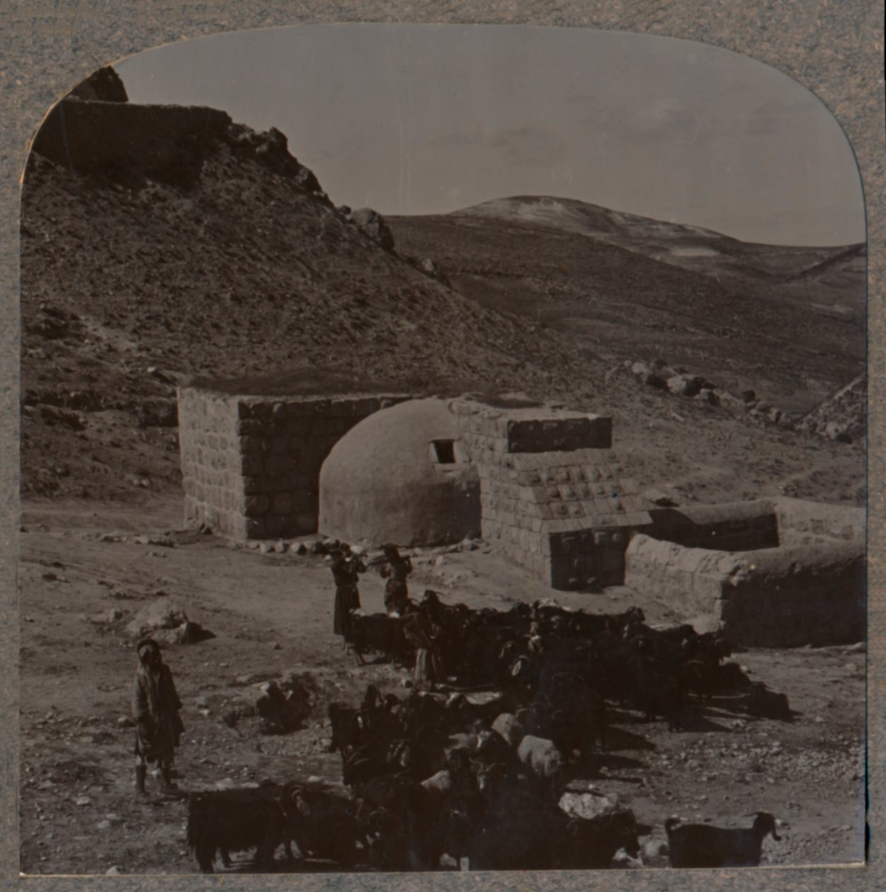 Auberge à mi-chemin du voyage de Jéricho, vers 1900 - Unbekannt