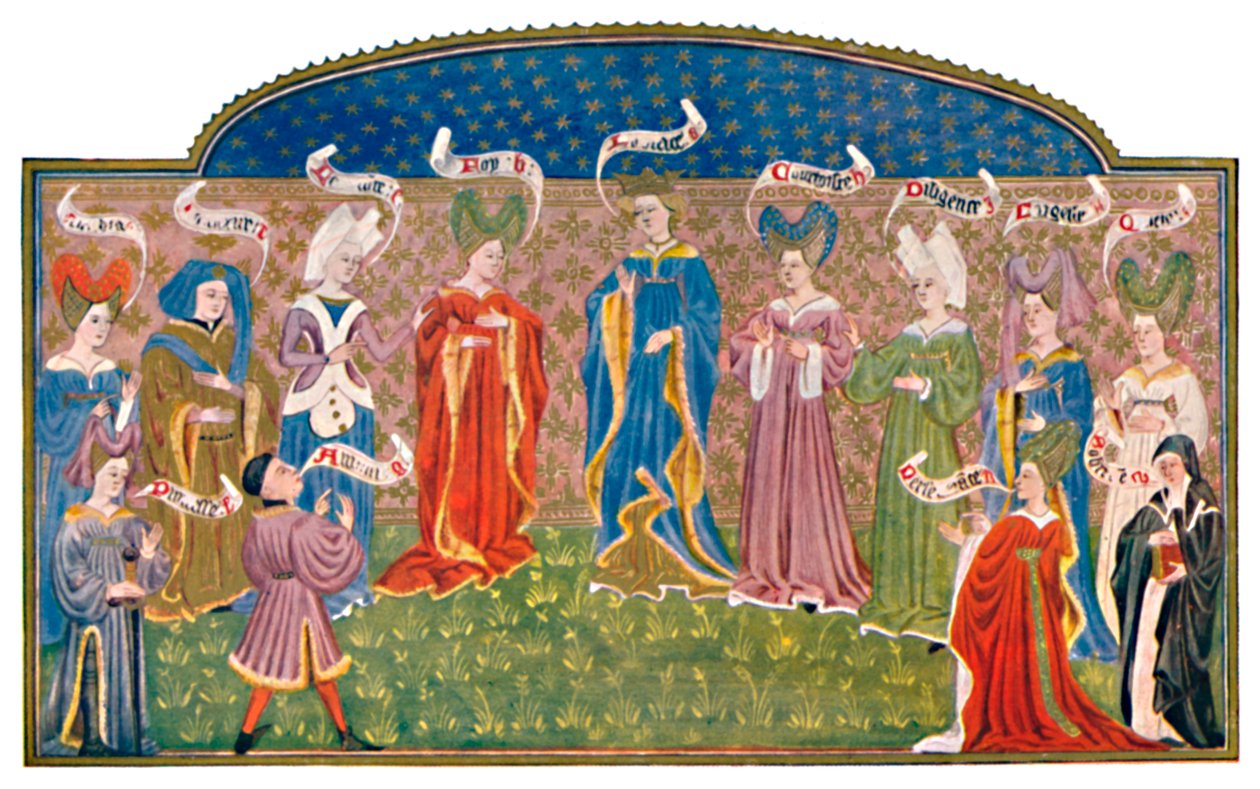Coiffures au 15ème siècle MS. Roy. 15 E. v., 15ème siècle, 1903 - Unbekannt
