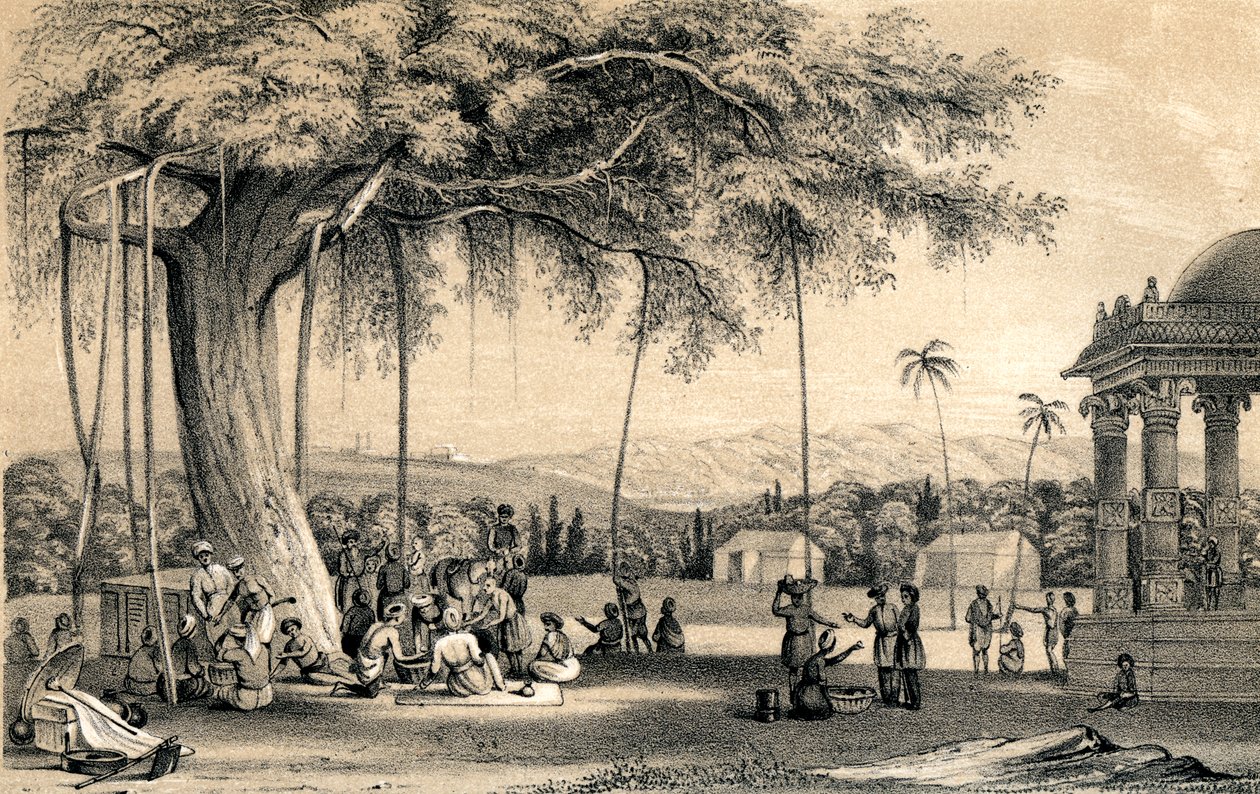 Chef du village tenant sa cour, 1847 - Unbekannt
