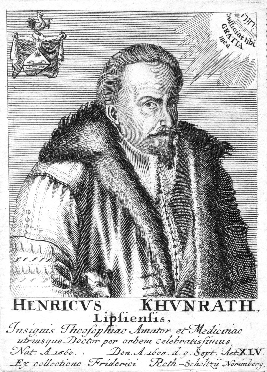Heinrich Khunrath, chimiste et alchimiste allemand, 1725 - Unbekannt