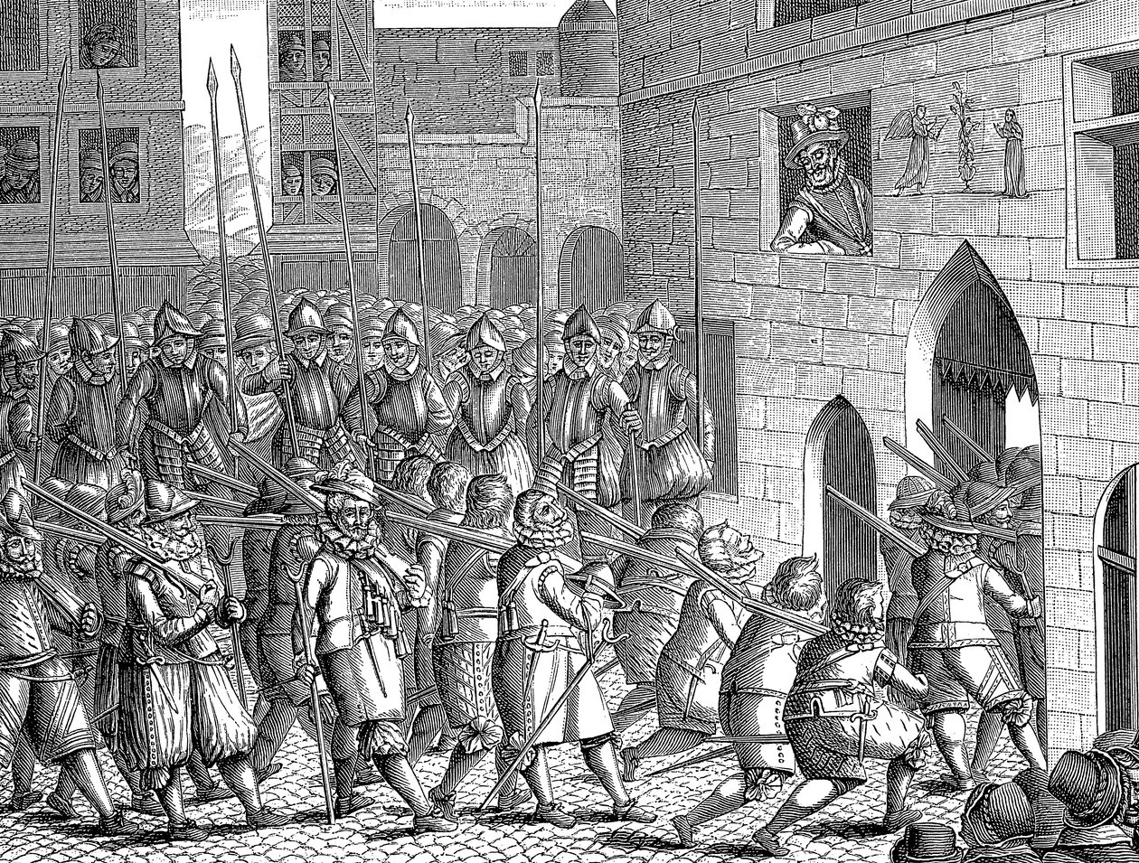 Henri IV de France regardant le départ des Espagnols de Paris, 22 mars 1594 - Unbekannt