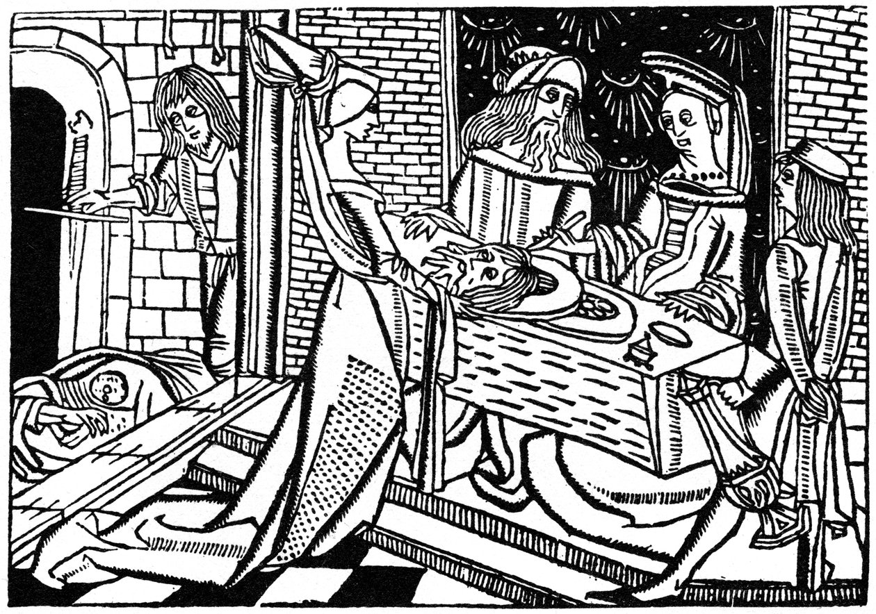 Hérodiade avec la tête de Jean-Baptiste, 1488 - Unbekannt