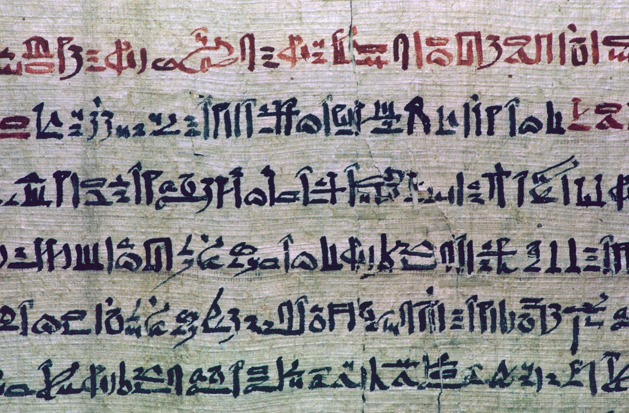 Écriture hiératique égyptienne du Livre des Morts - Unbekannt