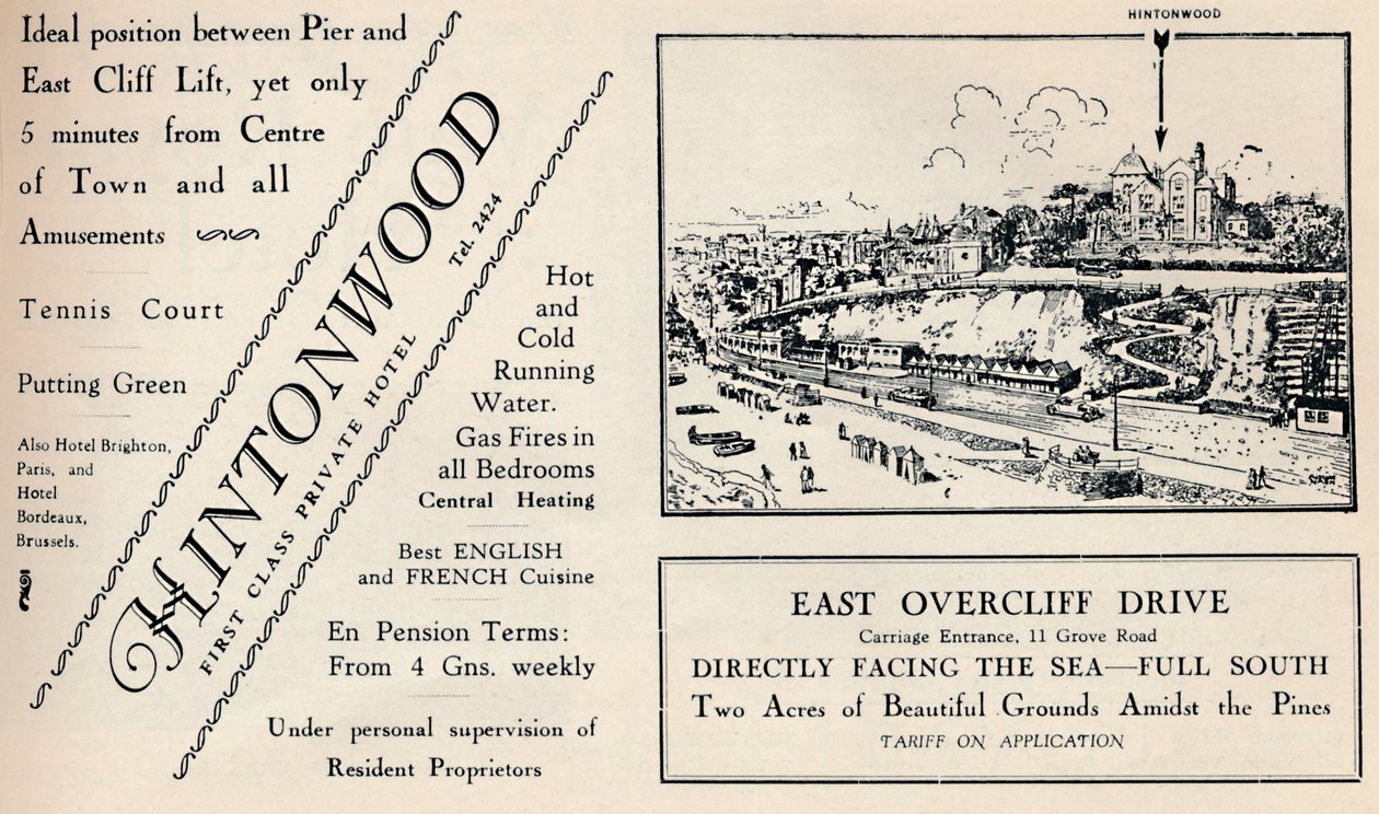 Hintonwood - Hôtel privé de première classe, 1929 - Unbekannt