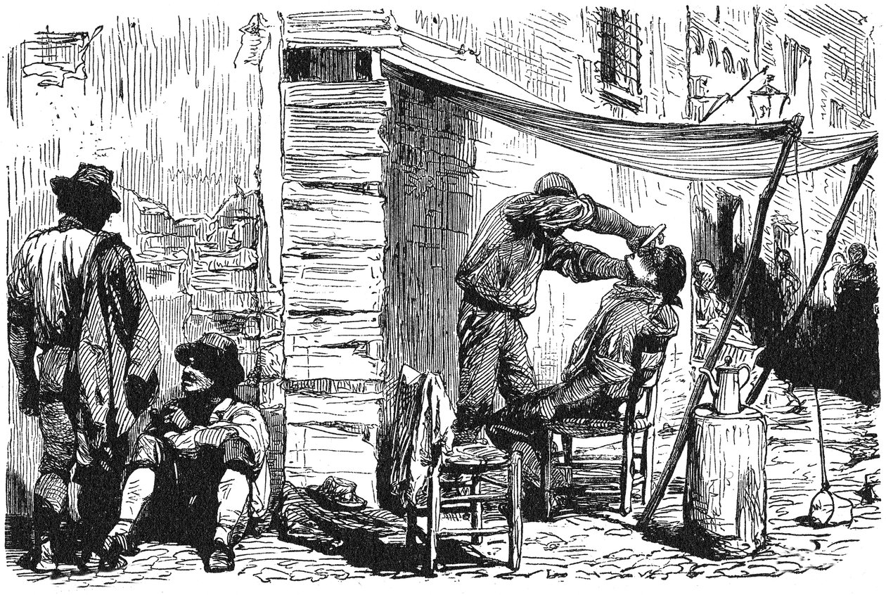 Histoire de la Rome antique. Salon de coiffure de Rome dans la vieille ville - Unbekannt