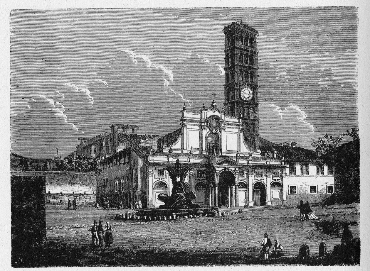 Histoire de la Rome antique. Santa Maria in Cosmedin est une basilique mineure à Rome, Italie. Elle est située dans le rione de Ripa. - Unbekannt