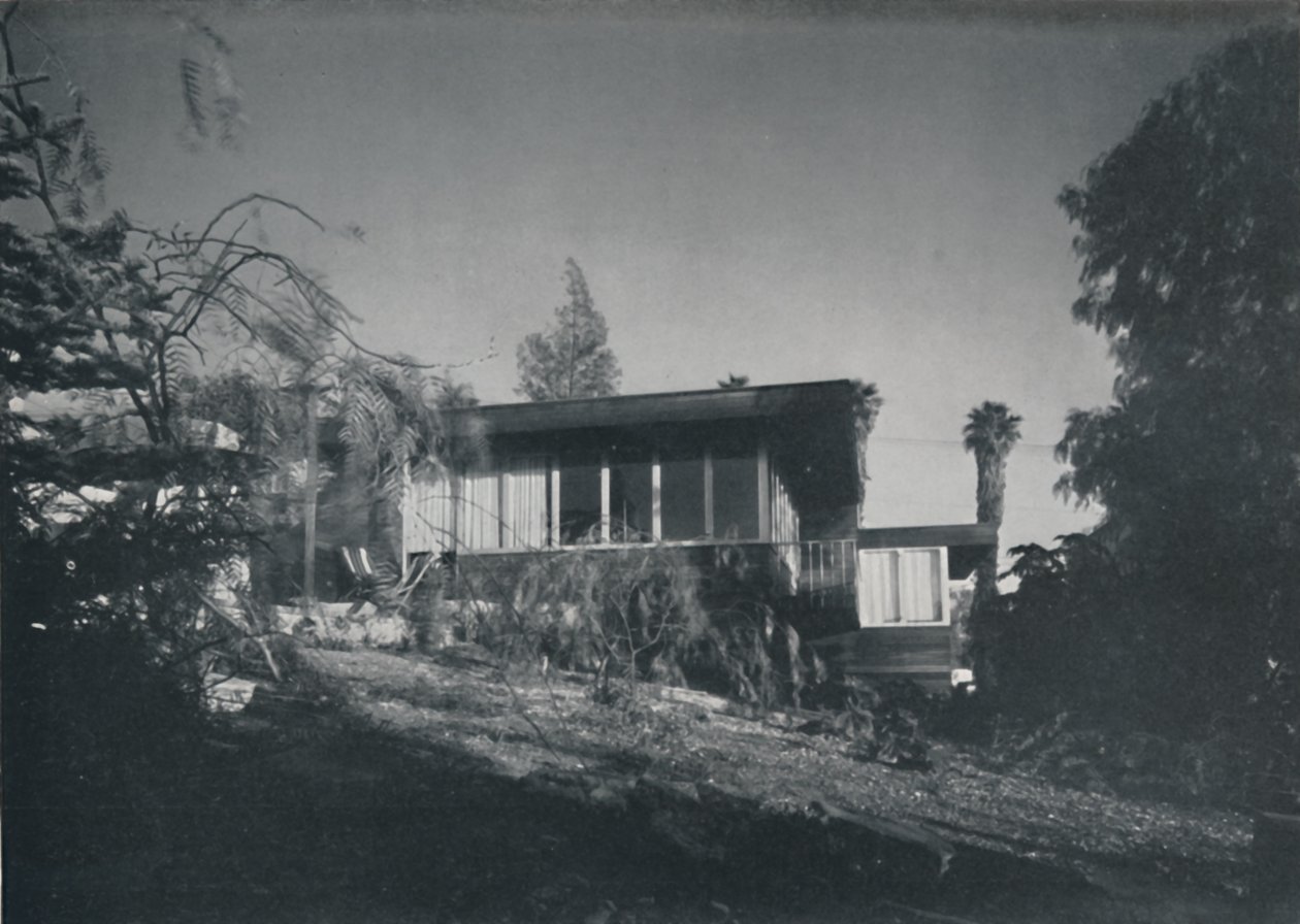 Maison à Los Angeles par Richard J Neutra - Vue du patio et du jardin, 1942 - Unbekannt