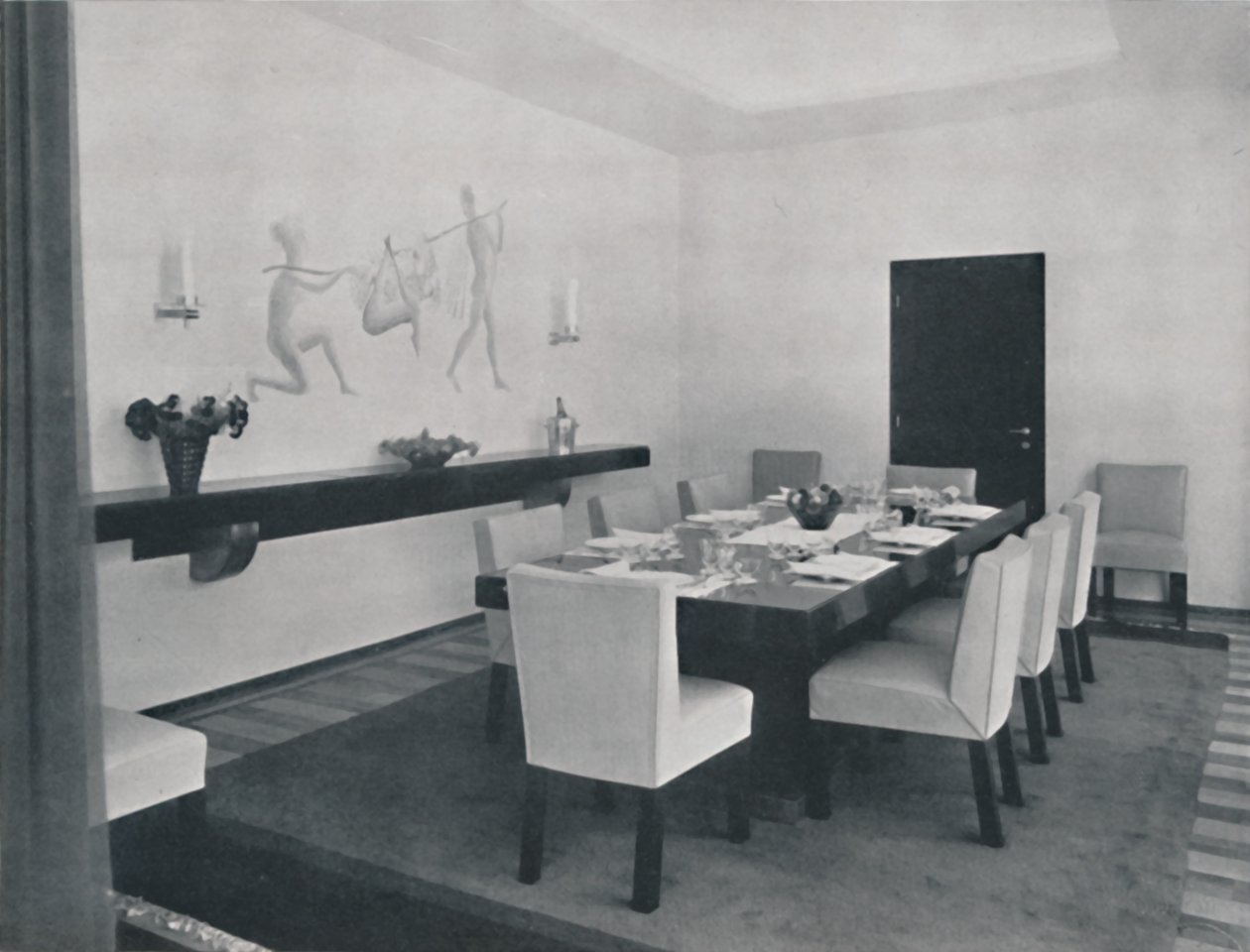 Maison à Bucarest par Rudolf Frankel - La salle à manger, 1942 - Unbekannt