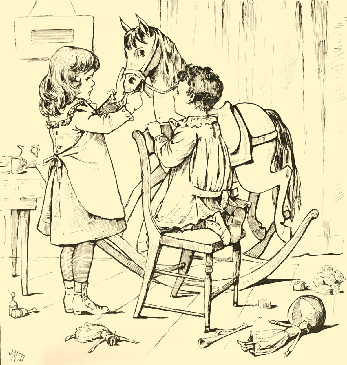 Comment le cheval à bascule a mangé le gâteau, 1881 - Unbekannt