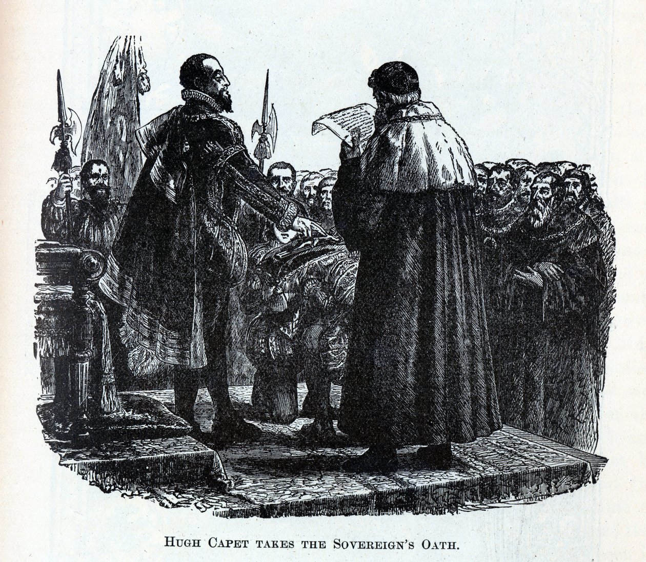 Hugues Capet prête le serment des souverains, 1882 - Unbekannt