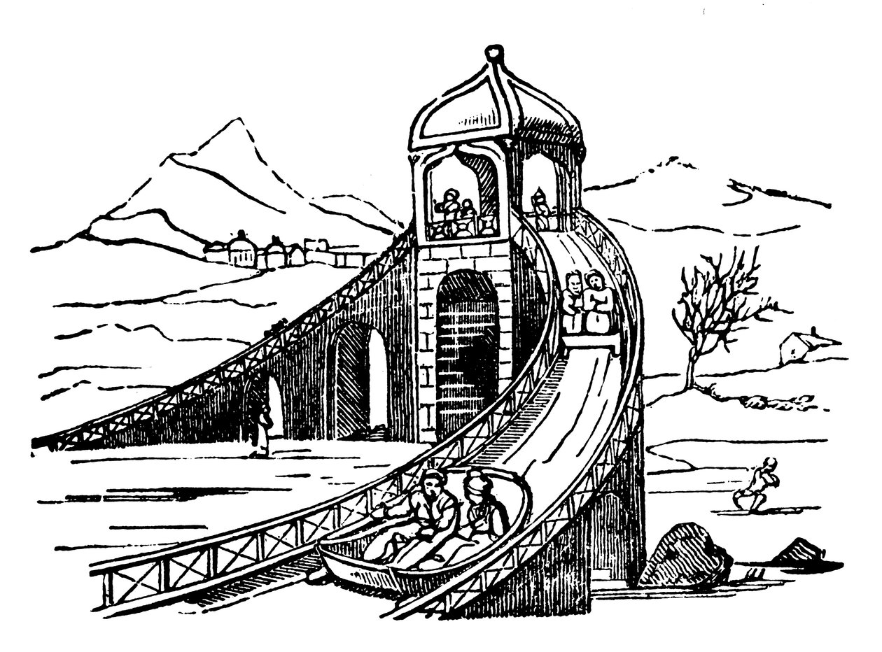 Montagne de glace, piste de luge artificielle, Russie, 1836 - Unbekannt