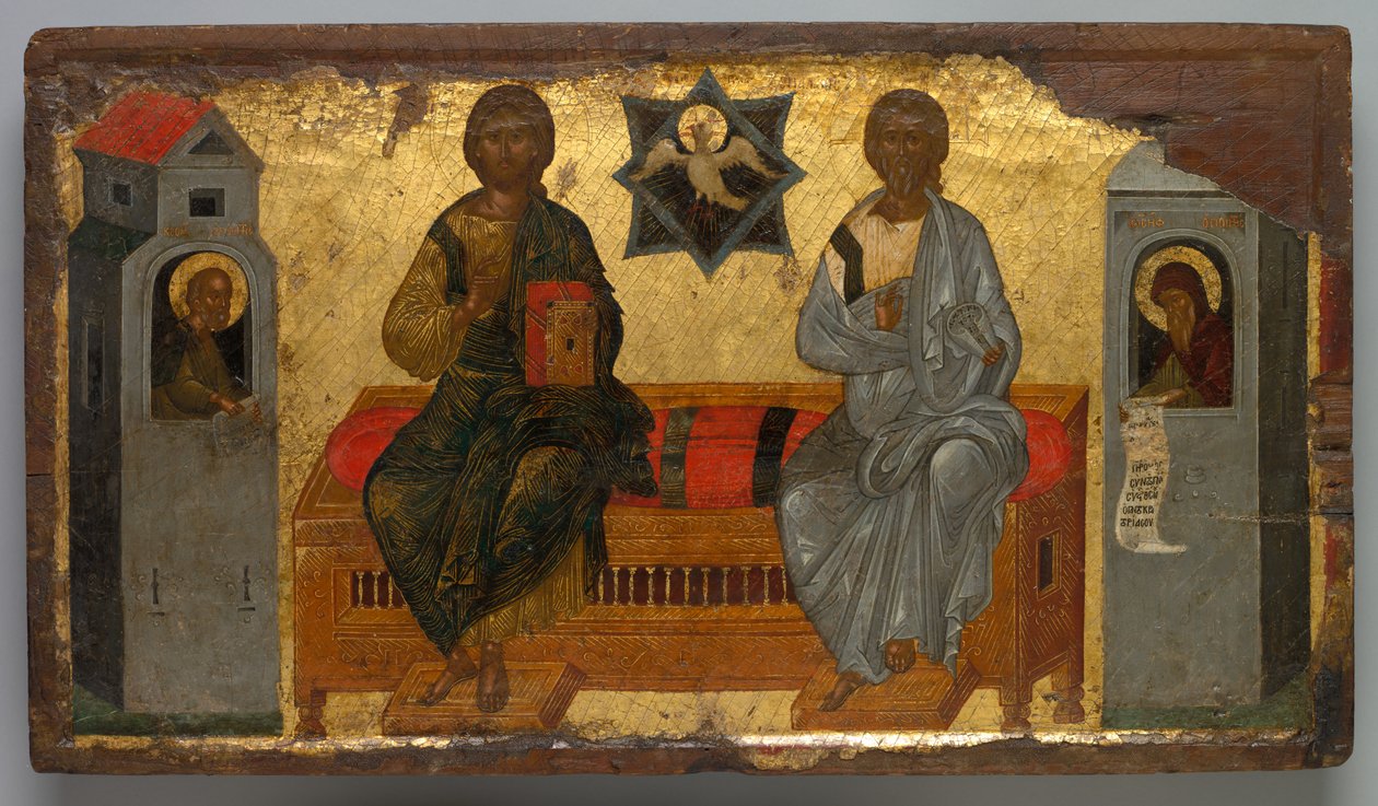 Icône de la Trinité du Nouveau Testament, vers 1450 - Unbekannt