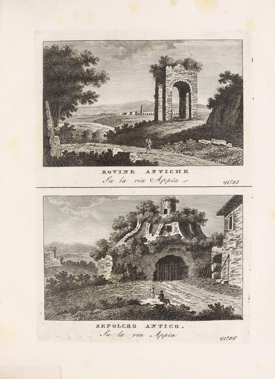 Illustration du livre Vedute antiche e moderne le più interessanti della città di Roma par auteur inconnu et publié par Presso Venanzio Monaldini, Stefano Piale in Piazza di Spagna (it, [ca. 1820]) - Unbekannt