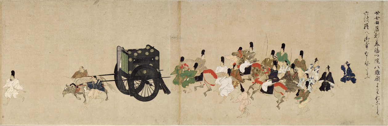Conte illustré de la guerre civile de Heiji La visite impériale à Rokuhara 5 rouleau, 13e siècle - Unbekannt
