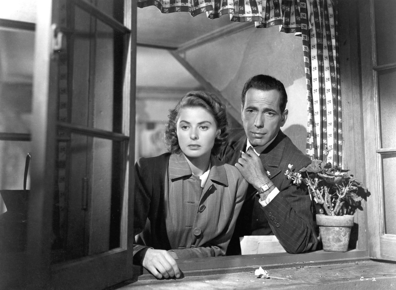 Ingrid Bergman et Humphrey Bogart dans Casablanca, 1942 - Unbekannt