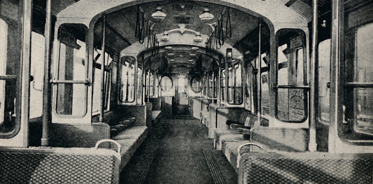 Intérieur du dernier type de voiture de métro, 1926 - Unbekannt