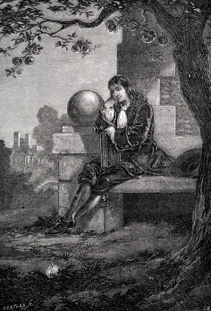 Isaac Newton, scientifique et mathématicien anglais, 17ème siècle vers 1880 - Unbekannt