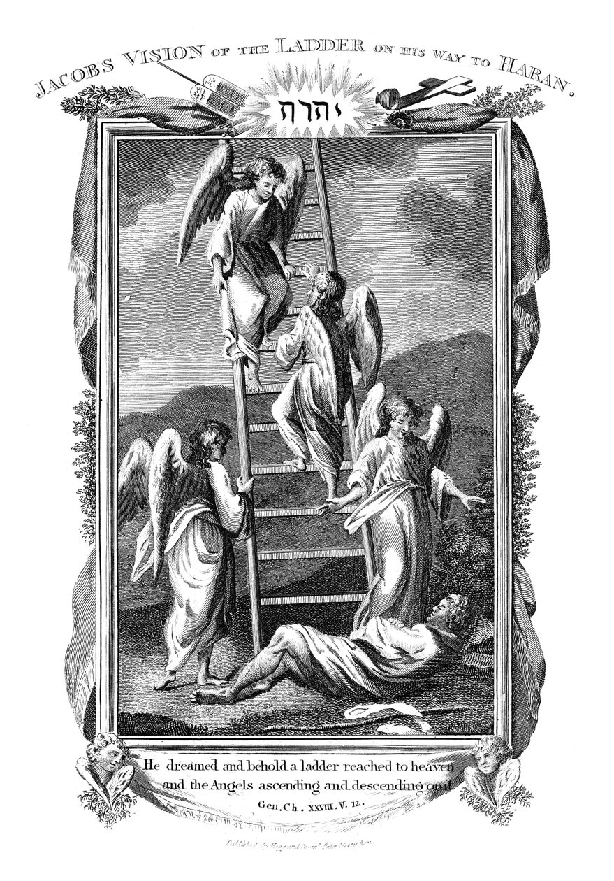 Le rêve de Jacob des anges montant et descendant l
