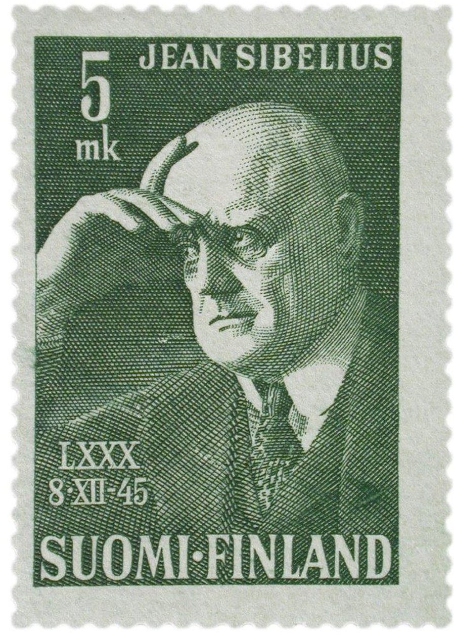Timbre-poste Jean Sibelius, 1945 - Unbekannt