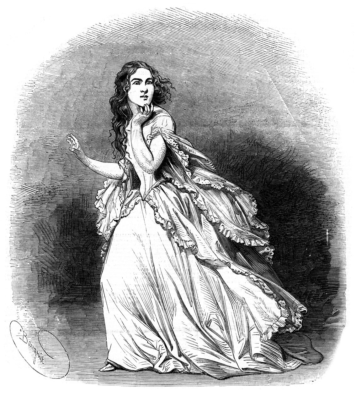 Jenny Lind, soprano connue sous le nom de Rossignol suédois, 1848 - Unbekannt
